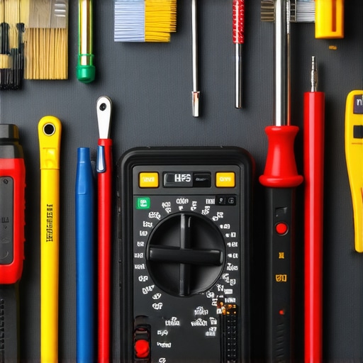 Essential Dishwasher Maintenance Tools A collection of professional dishwasher maintenance tools including a multimeter, screwdrivers, brushes, and diagnostic equipment arranged on a workbench.