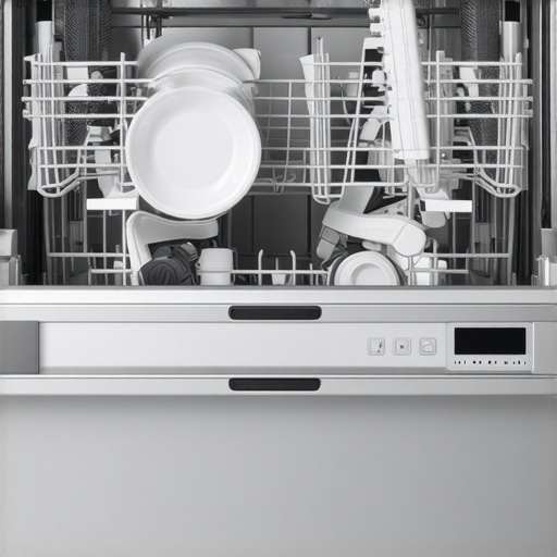 Close-up of secure dishwasher fittings with proper sealing