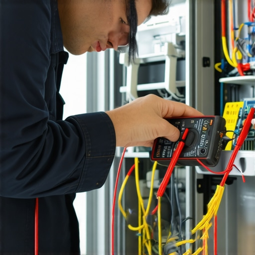 Essential Diagnostic Tools for Dishwasher Maintenance Technician checking dishwasher electrical components using a multimeter