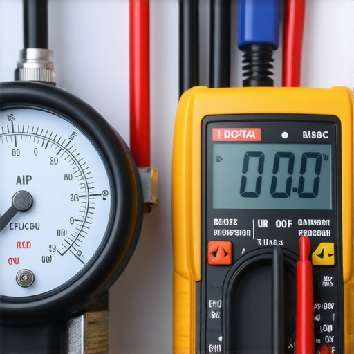Essential Tools for Dishwasher Maintenance Digital pressure gauge and multimeter in use during dishwasher servicing