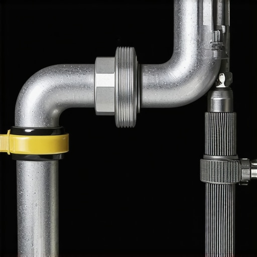 A technician securing a dishwasher drain hose with a clamp and creating a high loop for optimal drainage.