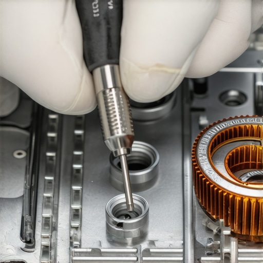 Technician using precision tools to inspect dishwasher components for optimal maintenance.
