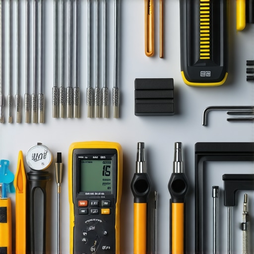Close-up of maintenance tools for dishwasher repair and upkeep.