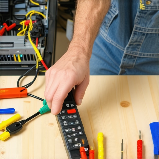 Using a multimeter to diagnose dishwasher electrical issues Homeowner testing dishwasher wiring with a digital multimeter to identify faults