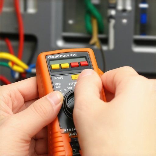 Using a Multimeter for Dishwasher Maintenance Tech enthusiast testing dishwasher electrical wires with a multimeter