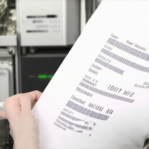 Person checking warranty information and serial number on dishwasher component in repair shop