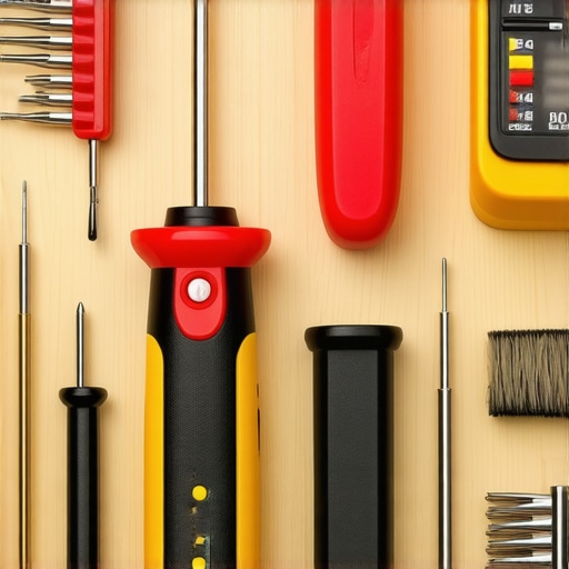 Essential Dishwasher Maintenance Tools Tools for maintaining and repairing a dishwasher, like screwdrivers, multimeter, and brushes.