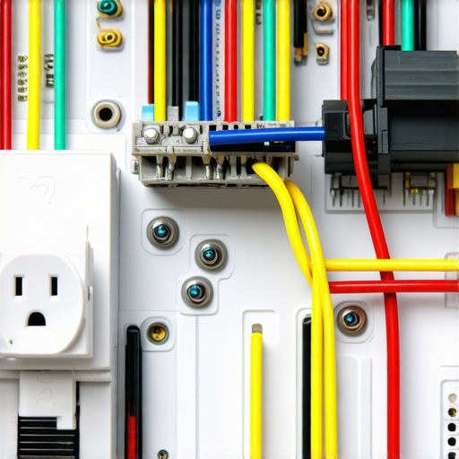 Detailed view of dishwasher electronics and GFCI outlet for troubleshooting.