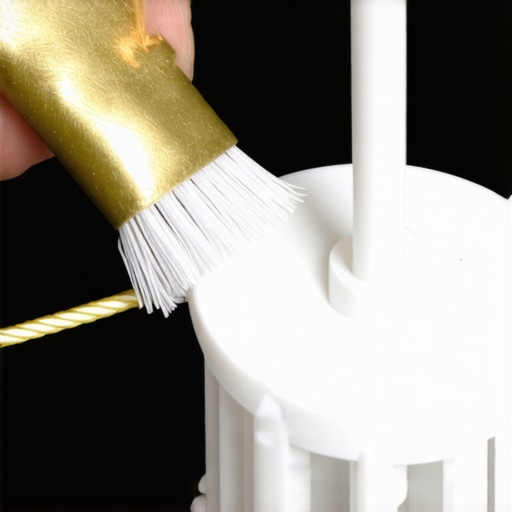 Silicone grease being applied to a dishwasher tension pulley and cable system