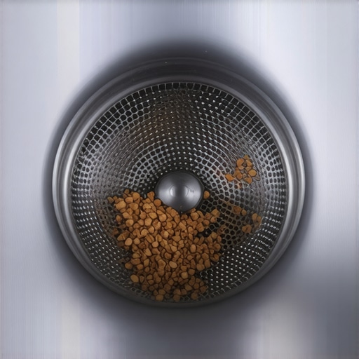 Debris and sediment clogging a dishwasher water inlet valve filter screen.