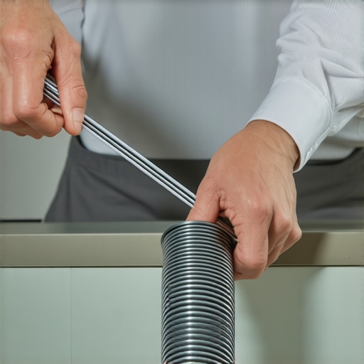 Clearing a dishwasher drain with a zip-tie Technician using a nylon zip-tie as a gentle snake for a dishwasher drain hose.