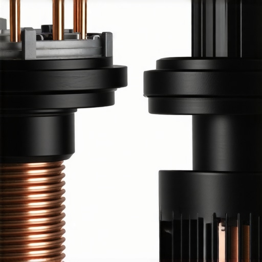 A high-quality genuine dishwasher pump next to a low-quality third-party replacement part.