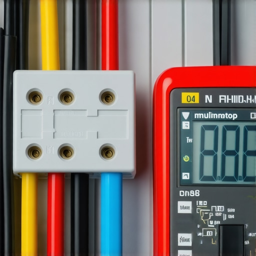 Testing a dishwasher thermal fuse with a digital multimeter for maintenance