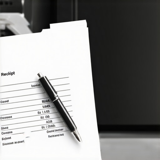 A detailed receipt showing professional license numbers for a dishwasher installation.
