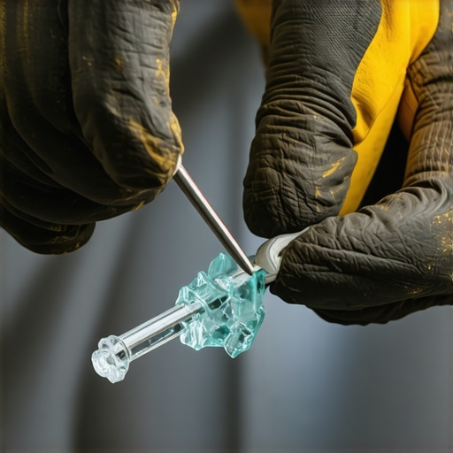 How to Safely Remove a Stuck Glass Fragment from the Pump