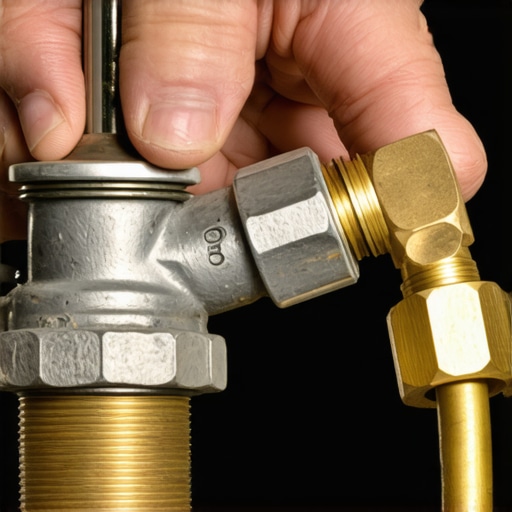 New stainless steel dishwasher hose vs old rusted brass valve