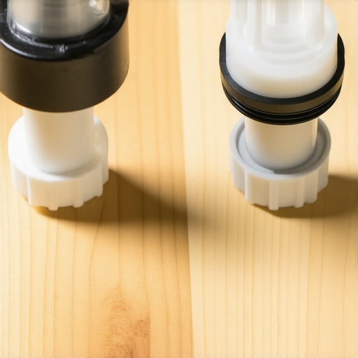 Close-up of a manufacturer-approved water inlet valve highlighting build quality differences.