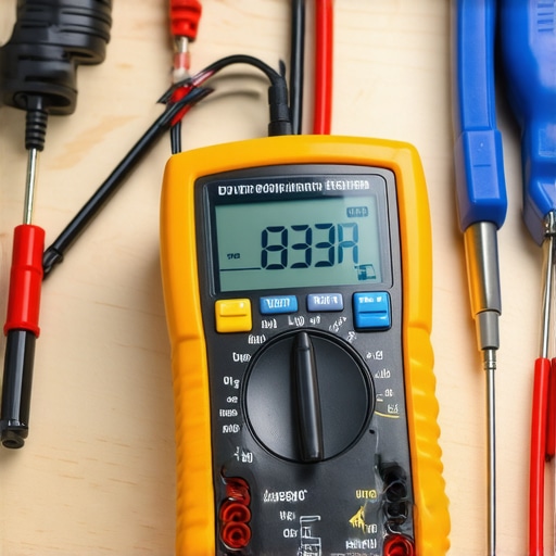 Pro-Level Troubleshooting with a Digital Multimeter Close up of a technician using a multimeter to diagnose dishwasher electrical parts