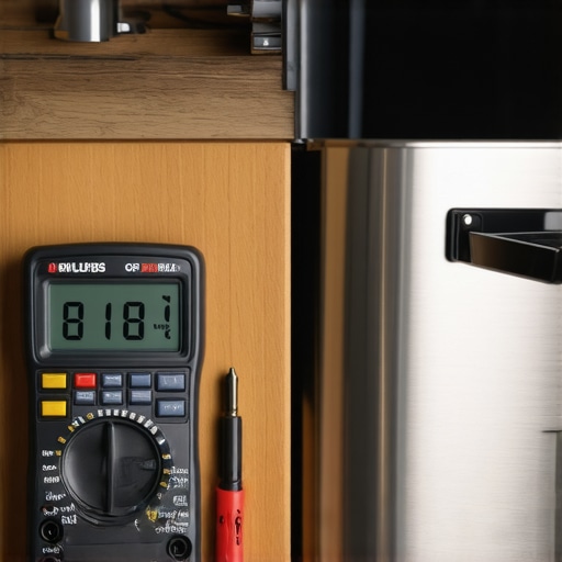 Essential DIY dishwasher repair tools including a multimeter and nut driver