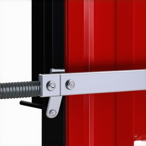 Detail of dishwasher side panel showing original manufacturer door spring and cable assembly