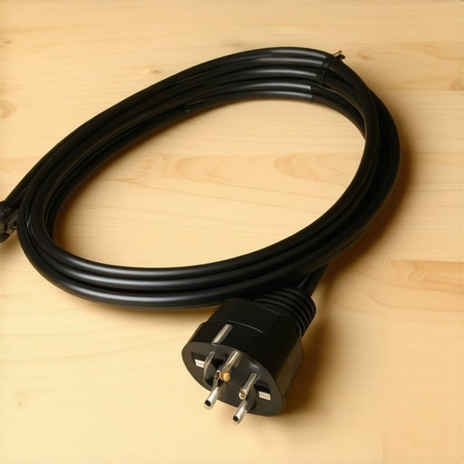 High-quality appliance-rated power cord for safe dishwasher installation.