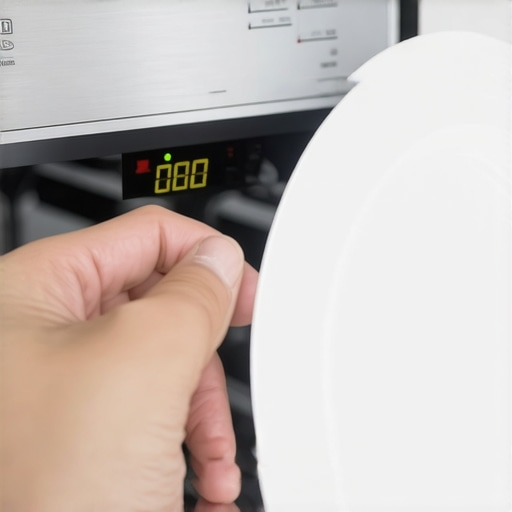 A person loading a dishwasher with unrinsed plates to show proper sensor usage.